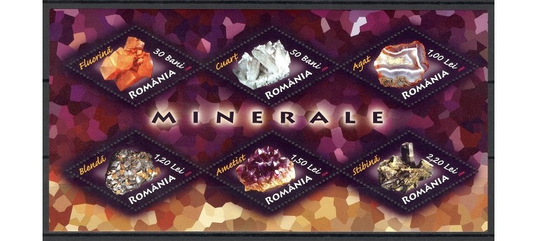 ROMANIA 2006 - MINERALE - KLB NESTAMPILAT - MNH / at242
